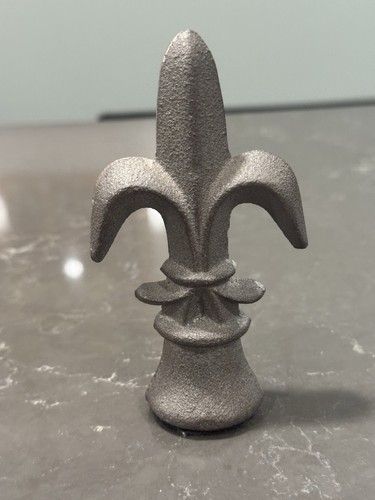Cast iron finial fleur lis - iron,