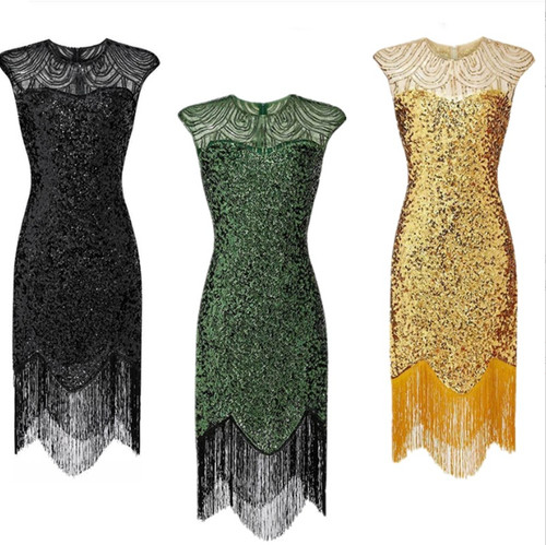 1920 flapper dress sequin - uk, 1920's