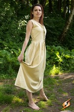 Medieval Beige Peasant Dress