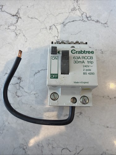 Crabtree 63a rccb 30ma 63amp - 63a,