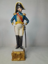 Naples Capodimonte CAVALRY OFFICER in Bicorn Hat Bruno Merli Figurine Napoleonic