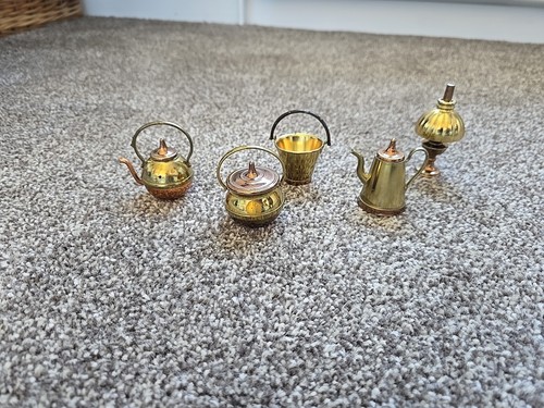Brass minature dollhouse - brass,