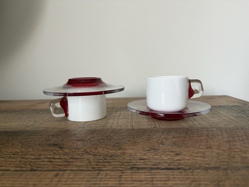 Guzzini pair espresso cups - pair,