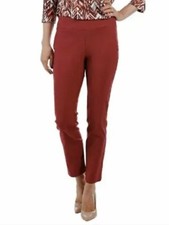 Mr Max Soft Touch Slim Leg Trousers RUSETT( BURGUNDY) UK 12  Inseam 31" NEW