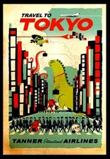 TOKYO A3 vintage retro travel