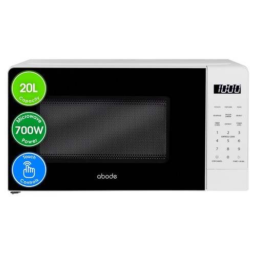 Abode white microwave touch - abode,