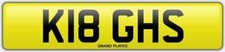 KIAGH NUMBER PLATE K18 GHS