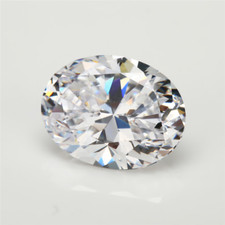 White oval cut 9mm - oval, 11mm