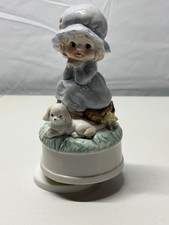 Vintage Little Girl And Sheep