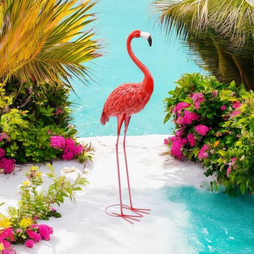 150cm pink metal - pink, flamingo