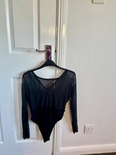 Boohoo Black Mesh Bodysuit UK