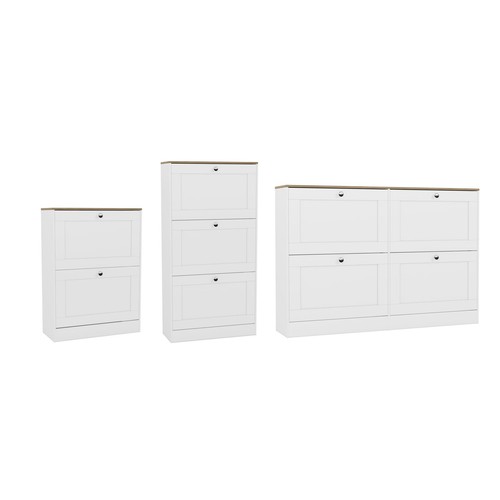 Modern white drawer tier - modern, 3