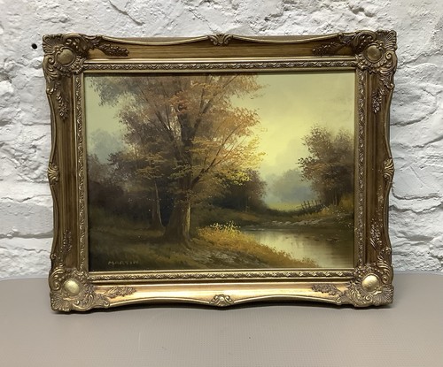 Vintage framed signed - framed,