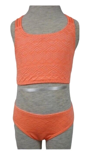 Girls swimming bikini orange - swimming,