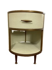 Round Ivory/Cream Faux