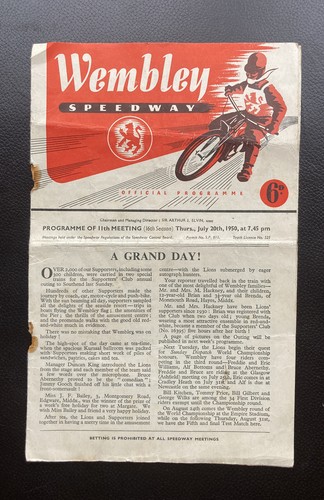 Vintage wembley speedway - vintage,
