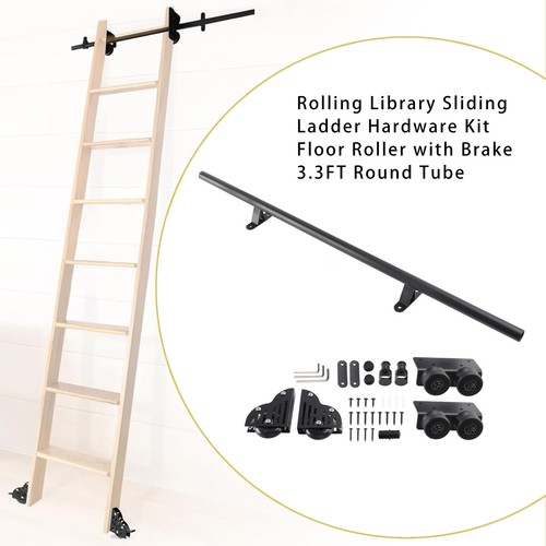 Rolling library sliding ladder - rolling,