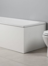 2 x Tavistock Meridian 700mm Plain White End Bath Panel MPP3EW