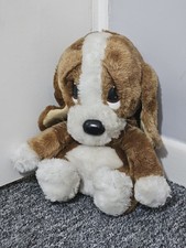 Large Vintage Sad Sam Puppy Dog Soft Toy Plush Applause 1983 - 12" Tall