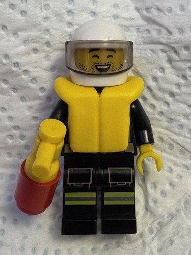Lego fire fighter minifigure - lego,