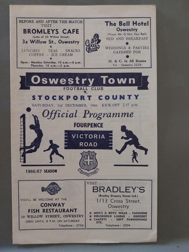 Oswestry town stockport - v,