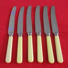 6 X Vintage Stainless Steel