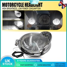 Universal Chrome LED Motorcycle Motorbike Front Headlight Headlamp Bracket Clamp
