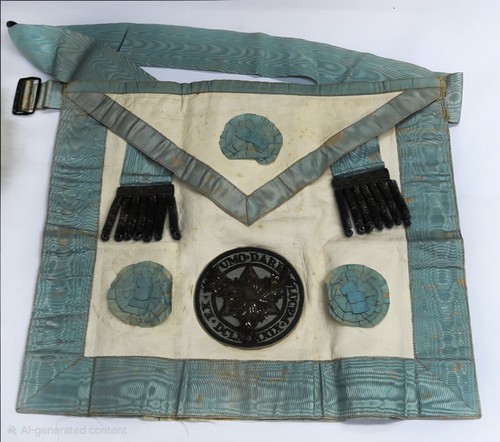 Vintage masonic goatskin - masonic,