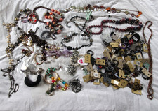 COSTUME JEWELLERY Bundle 1.7kg Necklaces Earrings Bracelents Pendants