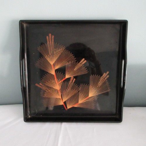 Vintage japanese lacquer tray - vintage,