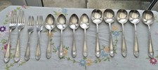 ANTIQUE SILVER PLATED CUTLETY SET CHATSWORTH POTTERY SHEFFIELD C1900 VERY RARE