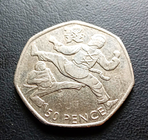 50p coin olympic - olympic, taekwondo