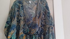 Kaftan Blue and Turquoise Size Large New Without Tags