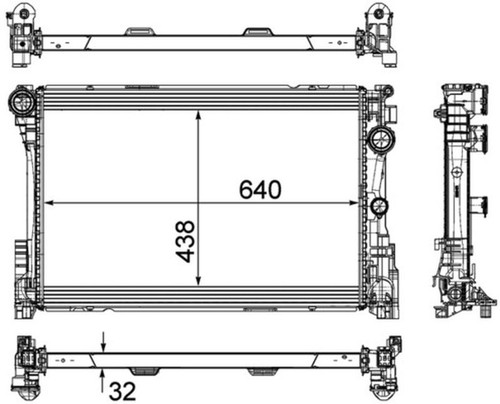 Mahle radiator premium line - mahle,