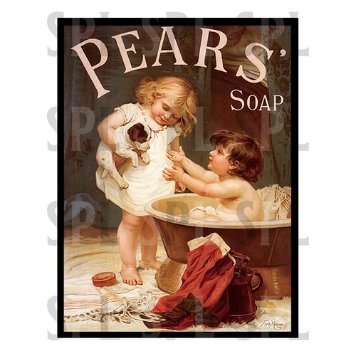 Pears soap retro metal - soap,