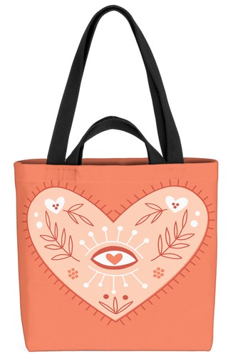 Boho heart love graphic red - love,