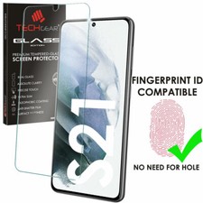 TECHGEAR Finger ID TEMPERED GLASS Screen Protector For Samsung S21 / S21 5G