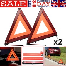 2 x Large Warning Car Triangle