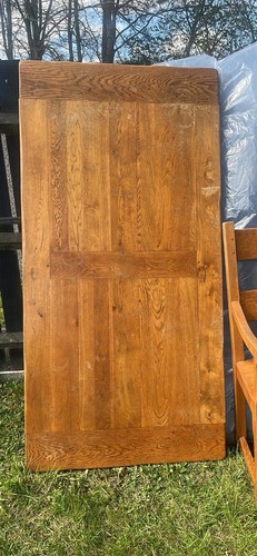 Solid oak table and four - solid,