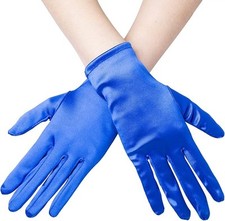Short Satin Gloves for Women