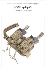 HSGI Costa Taco Leg Rig V1 Multicam Airsoft Cosplay DEVGRU UKSF HIGH SPEED GEAR