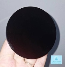 Black obsidian crystal scrying - black,