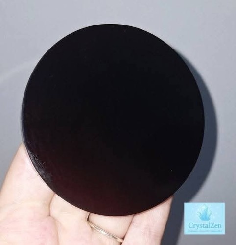 Black obsidian crystal scrying - black,