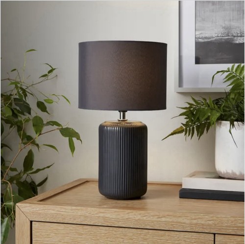 Lea ribbed ceramic charcoal - lea,