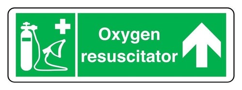 Oxygen resuscitator arrow - arrow, up