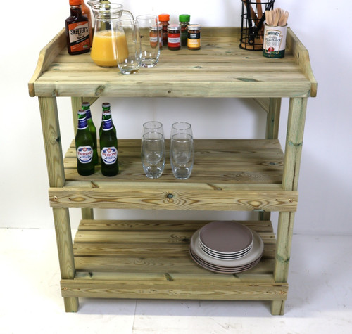 The bbq prep table - the,