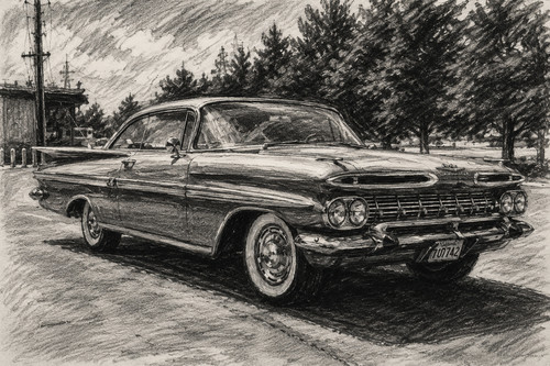 1959 chevrolet impala classic - 1959,