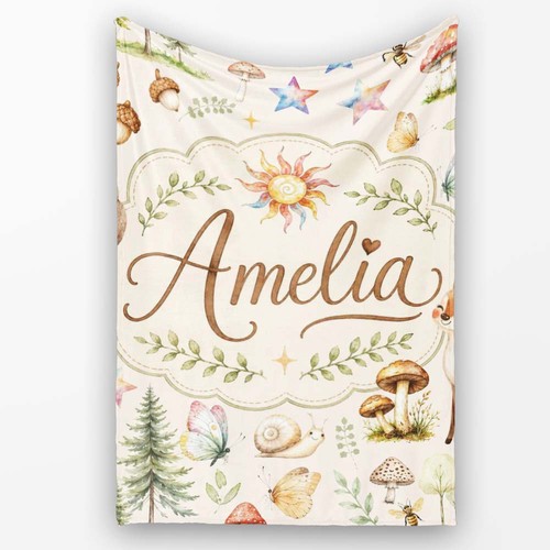 Soft fleece blanket - fleece, watercolor