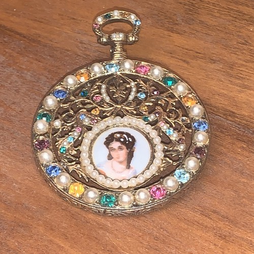 Vtg limoges brooch pin - limoges,