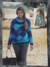 Knitting Pattern - Sirdar Lady's Sweater, Indie, 9541 (200133)